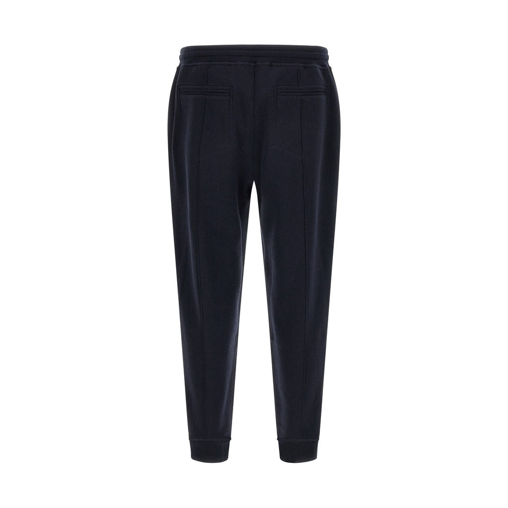 Brunello Cucinelli Blue Cotton Joggers (Workout Pants)