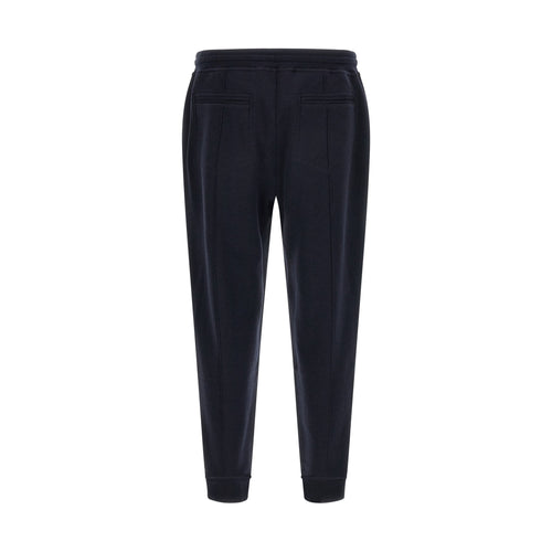 Brunello Cucinelli Blue Cotton Joggers (Workout Pants)