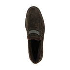 Brunello Cucinelli Brown Calfskin Slip-On Loafers