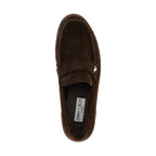 Jimmy Choo Brown Leather Slip-On Loafers