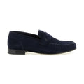 Jimmy Choo Blue Leather Slip-On Loafers