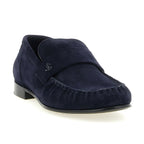 Jimmy Choo Blue Leather Slip-On Loafers