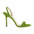Jimmy Choo Bicolor Leather Stiletto Heel Sandals