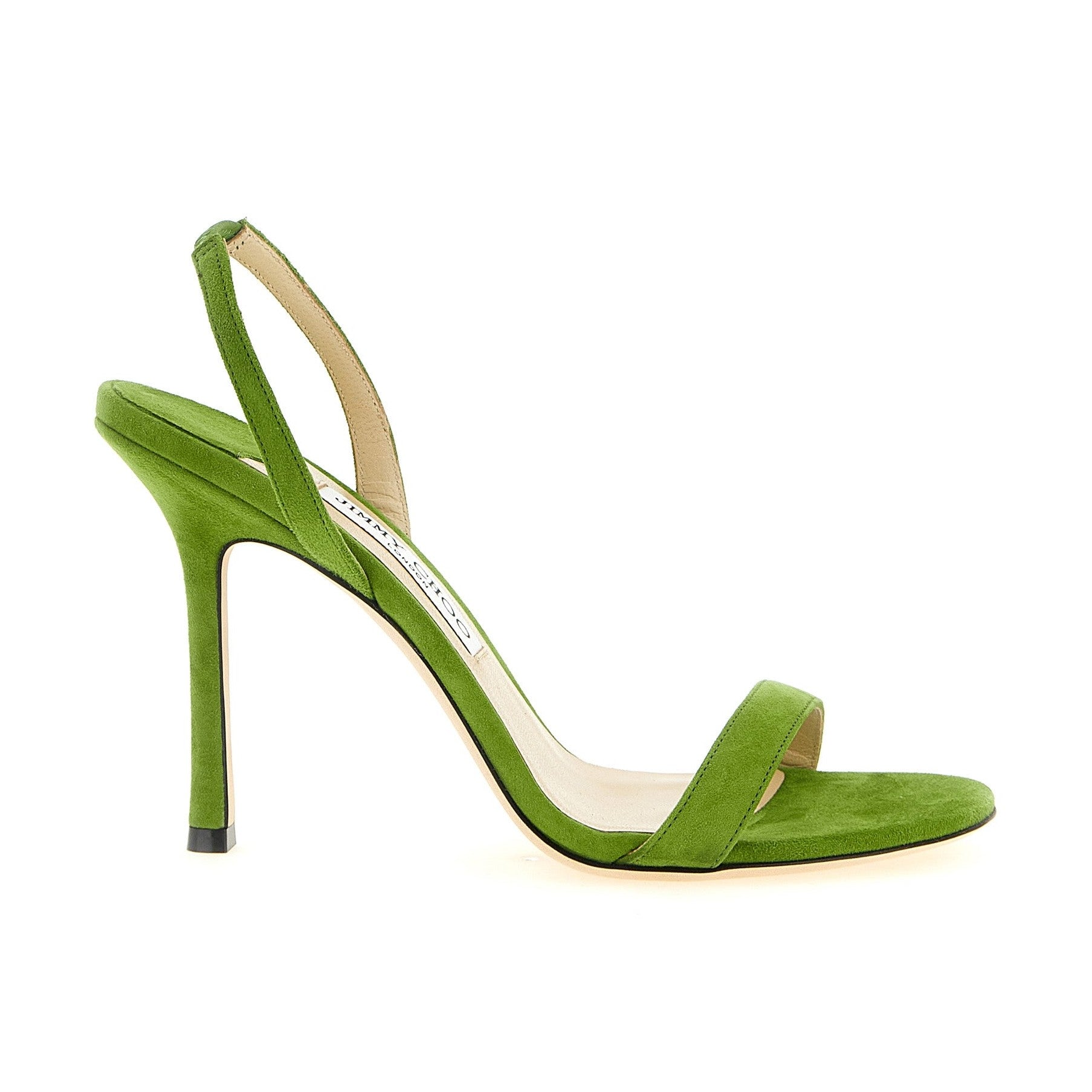 Jimmy Choo Bicolor Leather Stiletto Heel Sandals