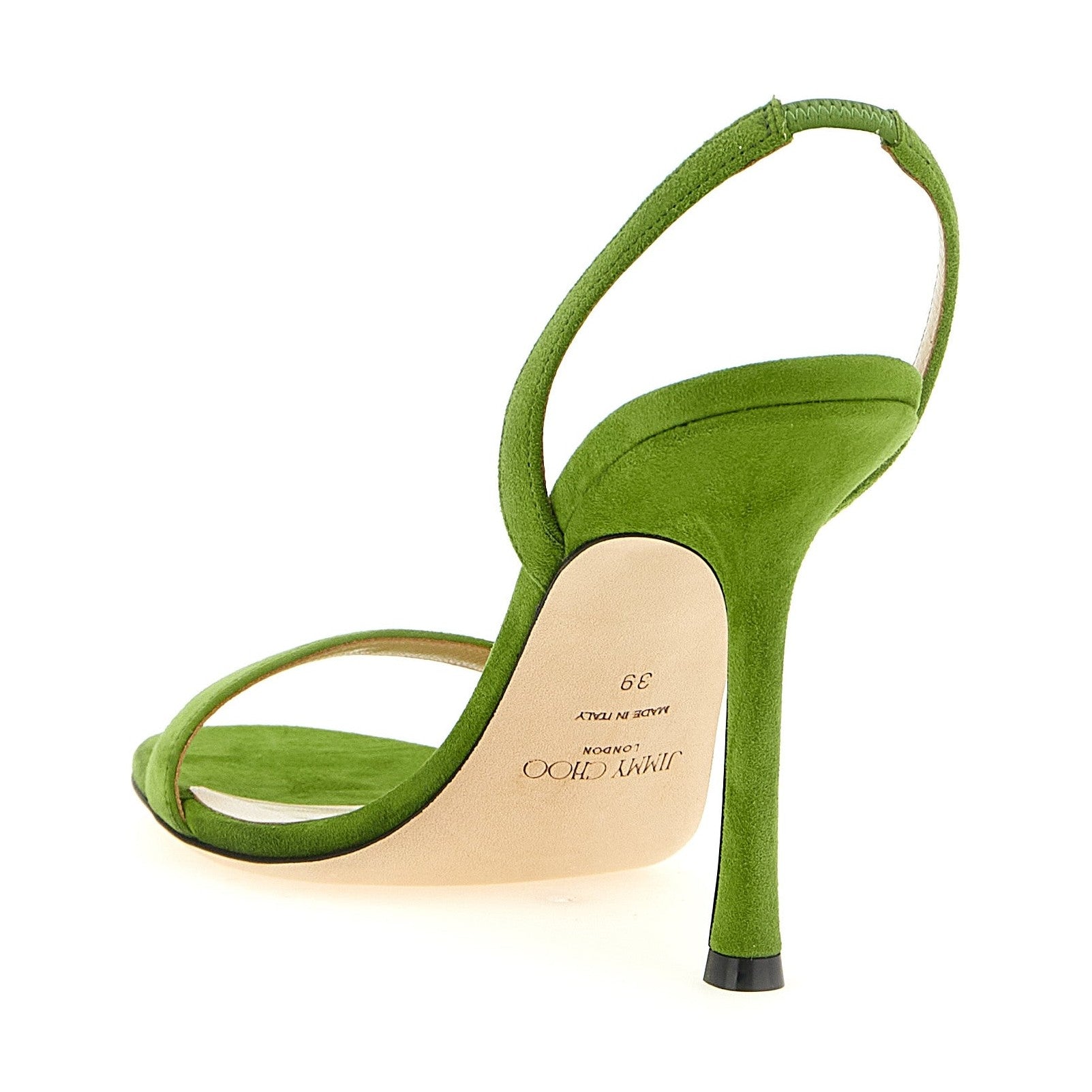Jimmy Choo Bicolor Leather Stiletto Heel Sandals