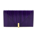 Giuseppe Zanotti Purple Leather Clutch Bag