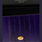 Giuseppe Zanotti Purple Leather Clutch Bag