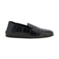 Giuseppe Zanotti Black Leather Slip-On Loafers