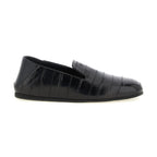 Giuseppe Zanotti Black Leather Slip-On Loafers