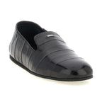 Giuseppe Zanotti Black Leather Slip-On Loafers