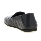 Giuseppe Zanotti Black Leather Slip-On Loafers