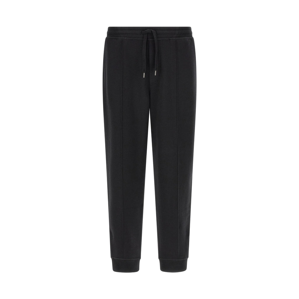Brunello Cucinelli Black Cotton Joggers (Workout Pants)
