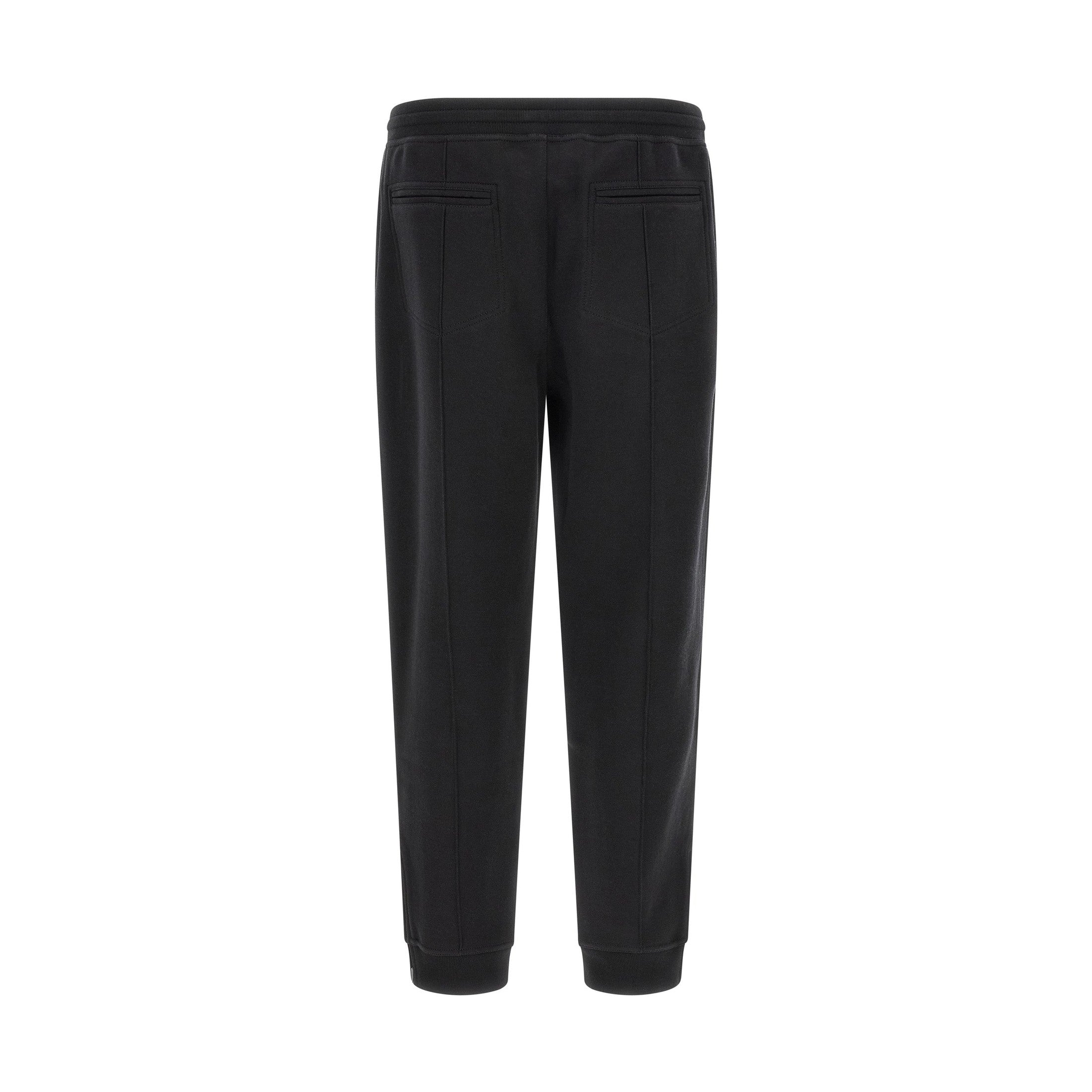 Brunello Cucinelli Black Cotton Joggers (Workout Pants)