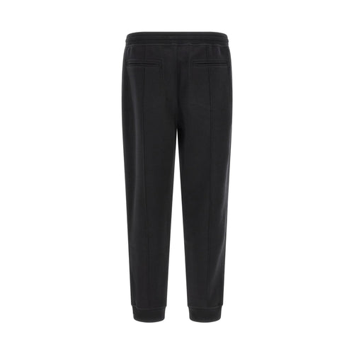 Brunello Cucinelli Black Cotton Joggers (Workout Pants)