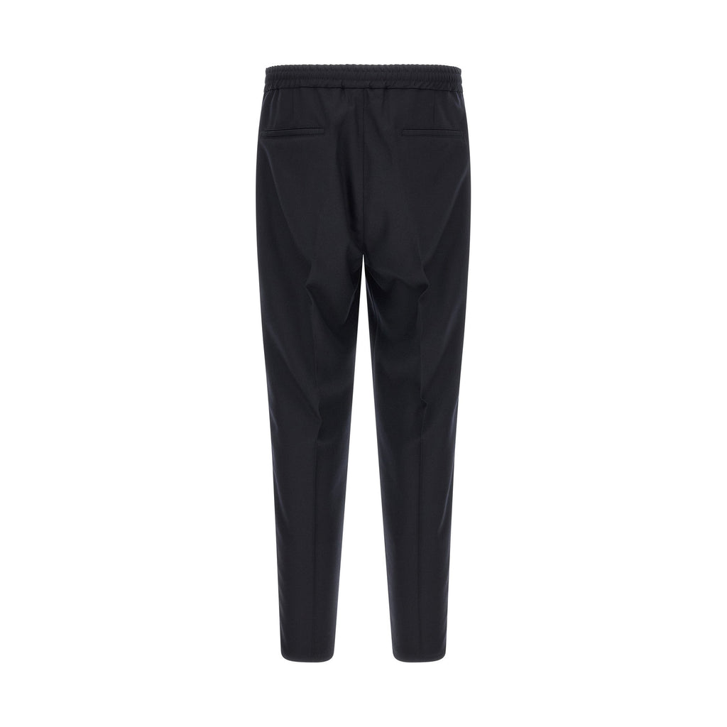 Brunello Cucinelli Blue Virgin Wool Casual Pants