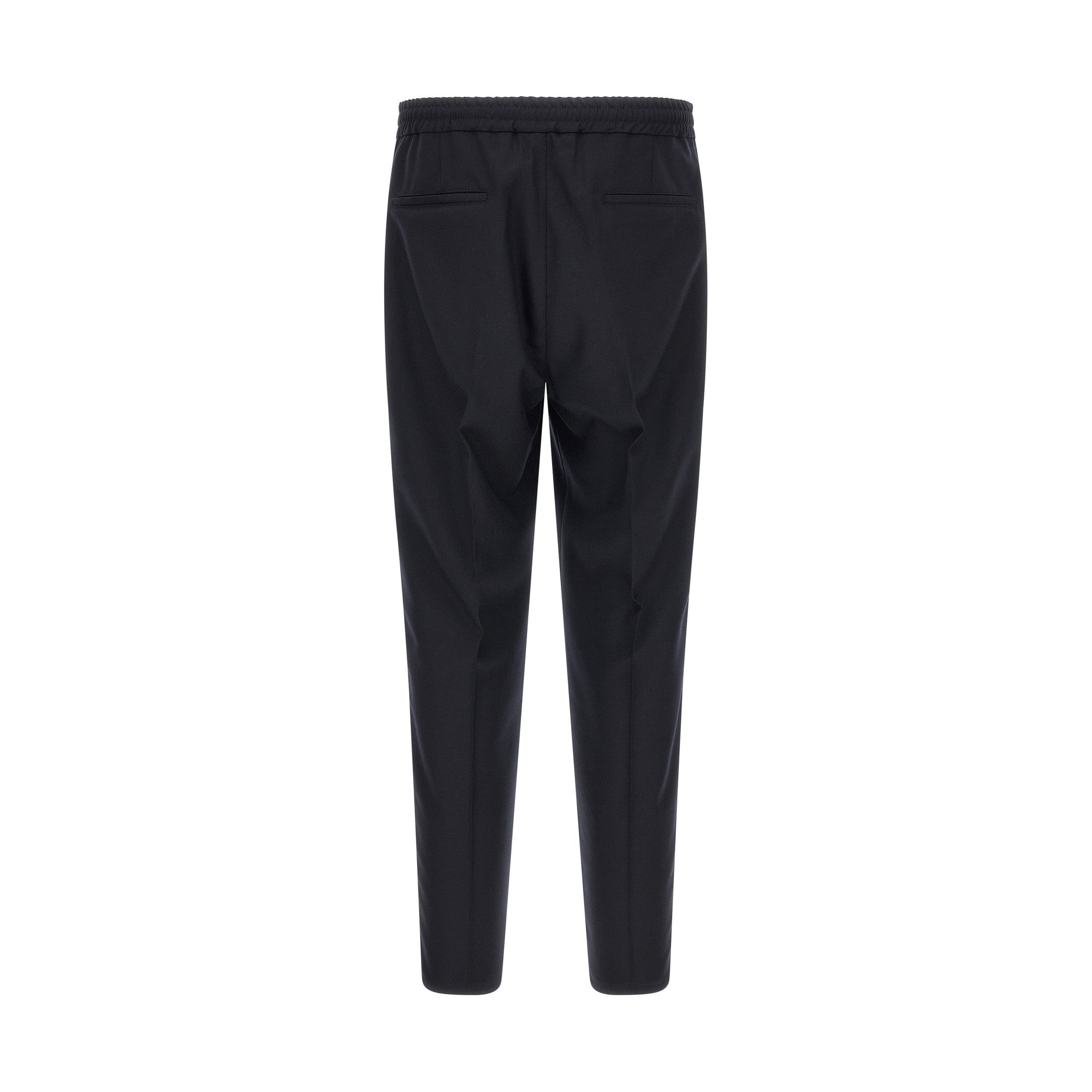 Brunello Cucinelli Blue Virgin Wool Casual Pants
