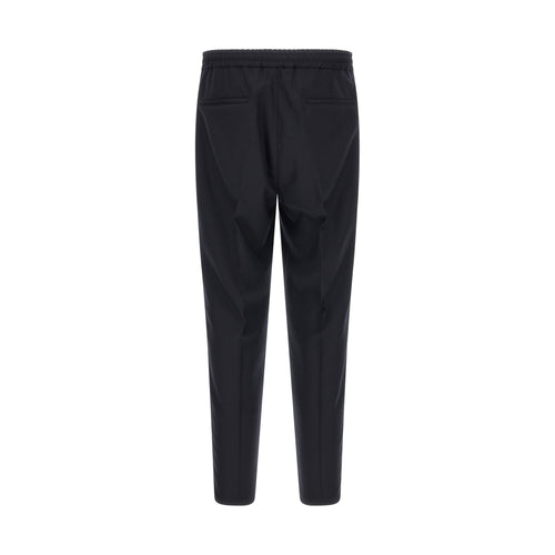Brunello Cucinelli Blue Virgin Wool Casual Pants