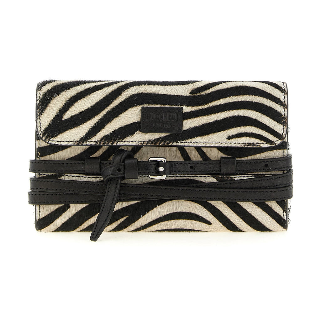 Moschino Bicolor Leather Cardholder