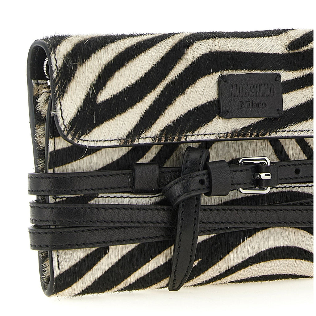Moschino Bicolor Leather Cardholder