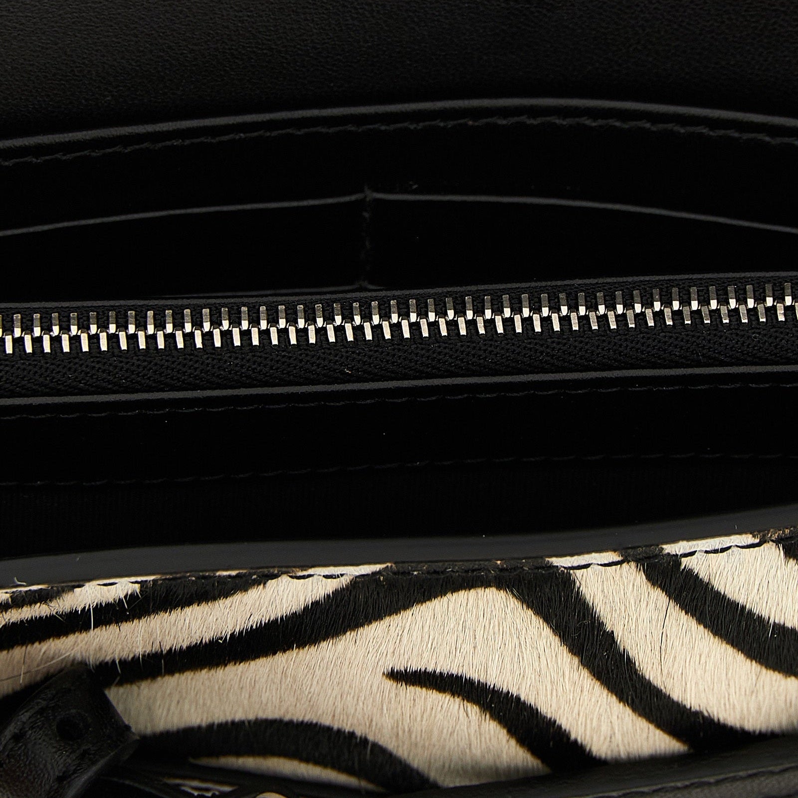 Moschino Bicolor Leather Cardholder