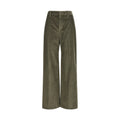 Brunello Cucinelli Bicolor Cotton Flared Pants