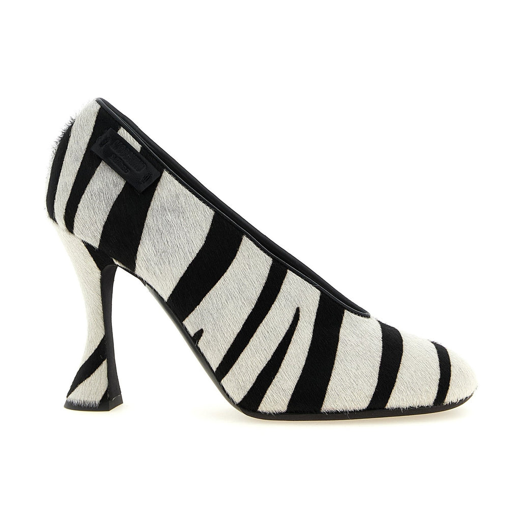 Moschino Bicolor Calfskin High Heel Pumps