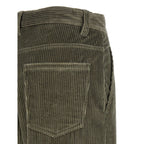 Brunello Cucinelli Bicolor Cotton Flared Pants