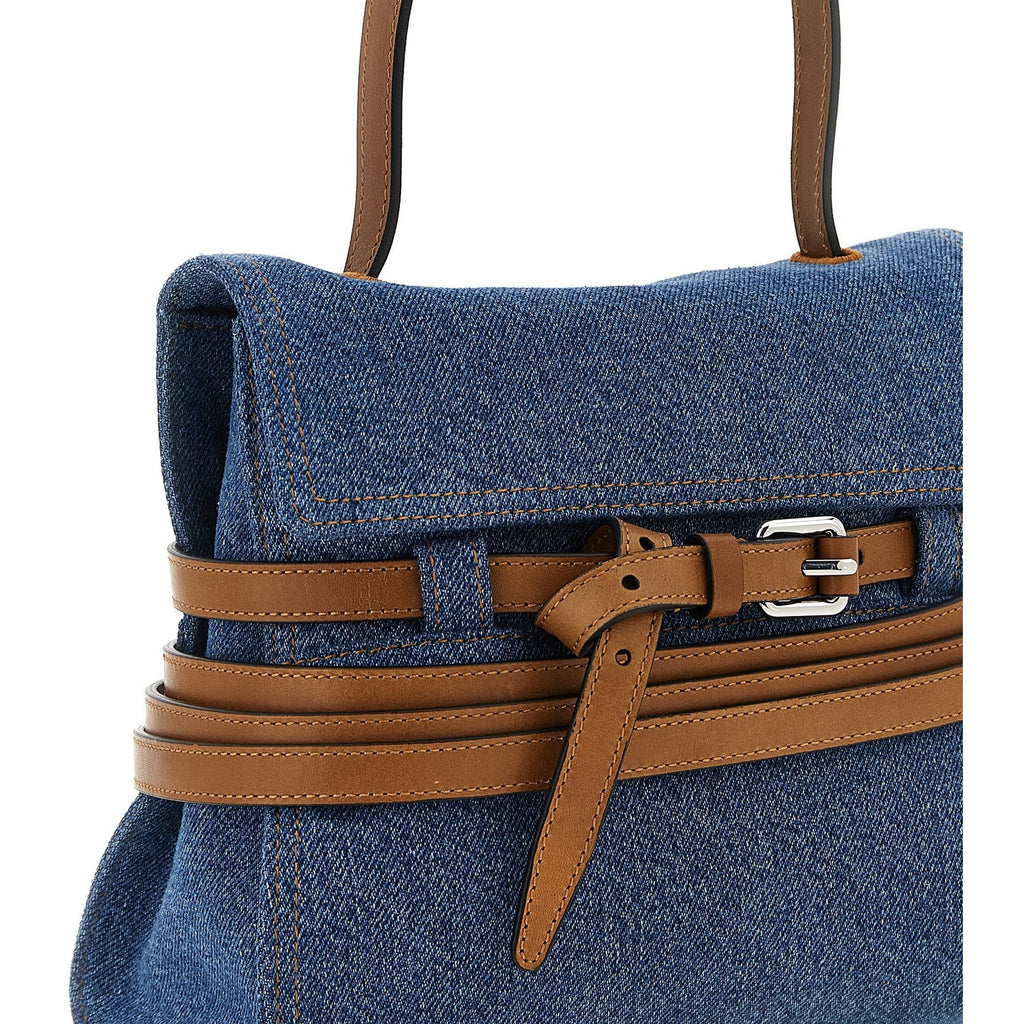 Moschino Blue Cotton Handbag