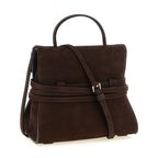 Moschino Brown Calfskin Handbag
