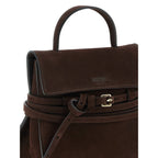 Moschino Brown Calfskin Handbag