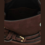 Moschino Brown Calfskin Handbag