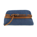 Moschino Blue Cotton Clutch Bag