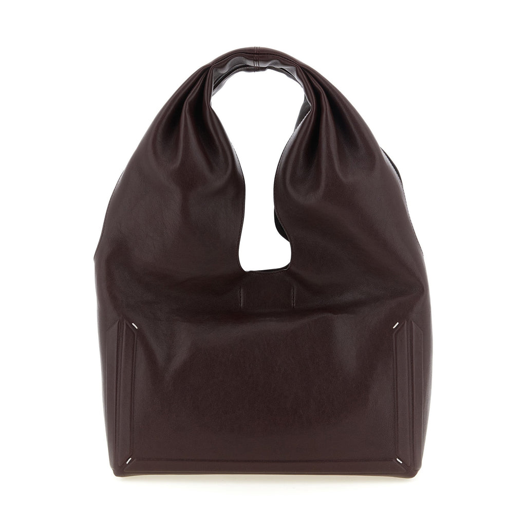 Maison Margiela Bordeaux Lamb Leather Shoulder Bag