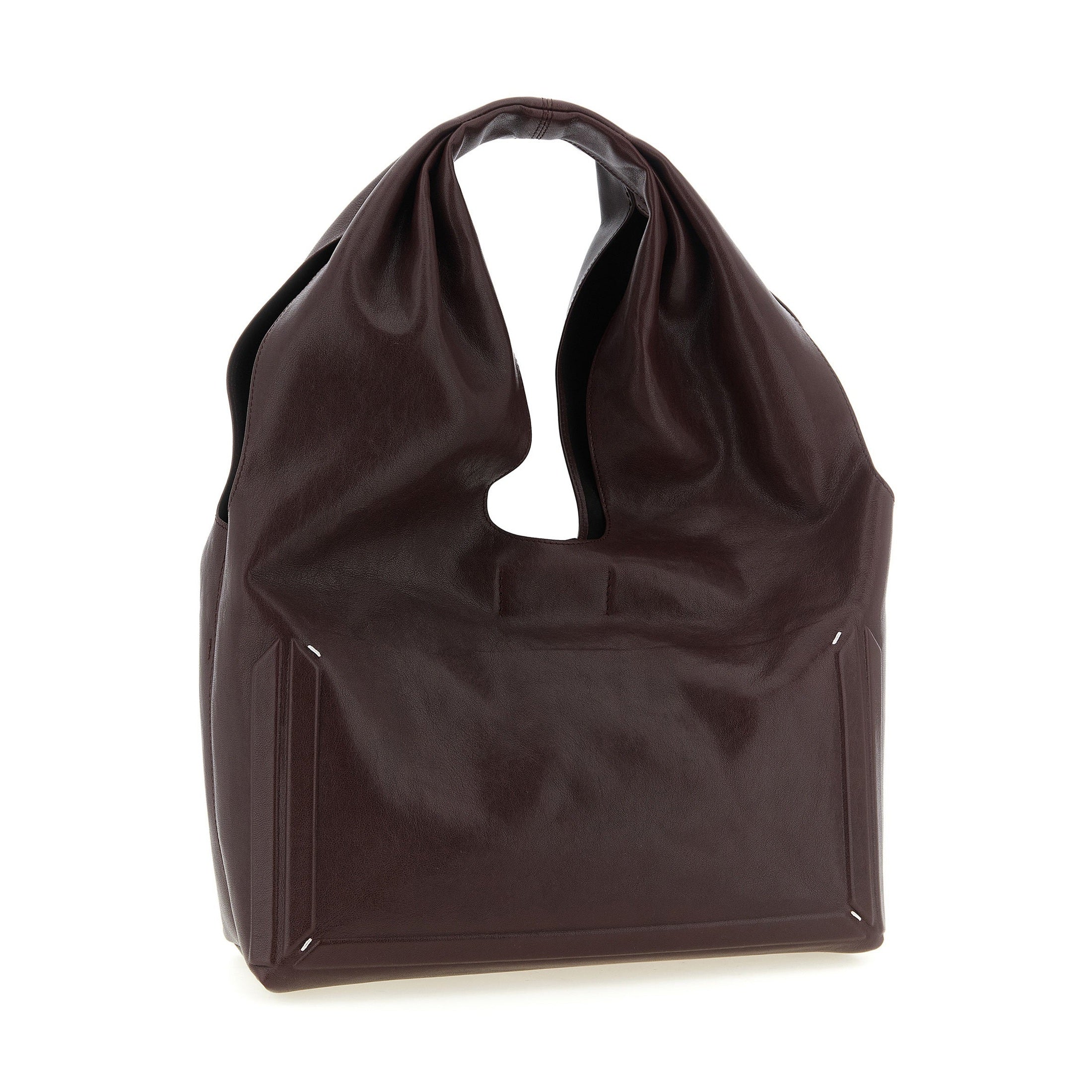 Maison Margiela Bordeaux Lamb Leather Shoulder Bag