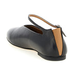 Jil Sander Black Calfskin Ballet Flats