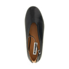 Jil Sander Black Calfskin Ballet Flats