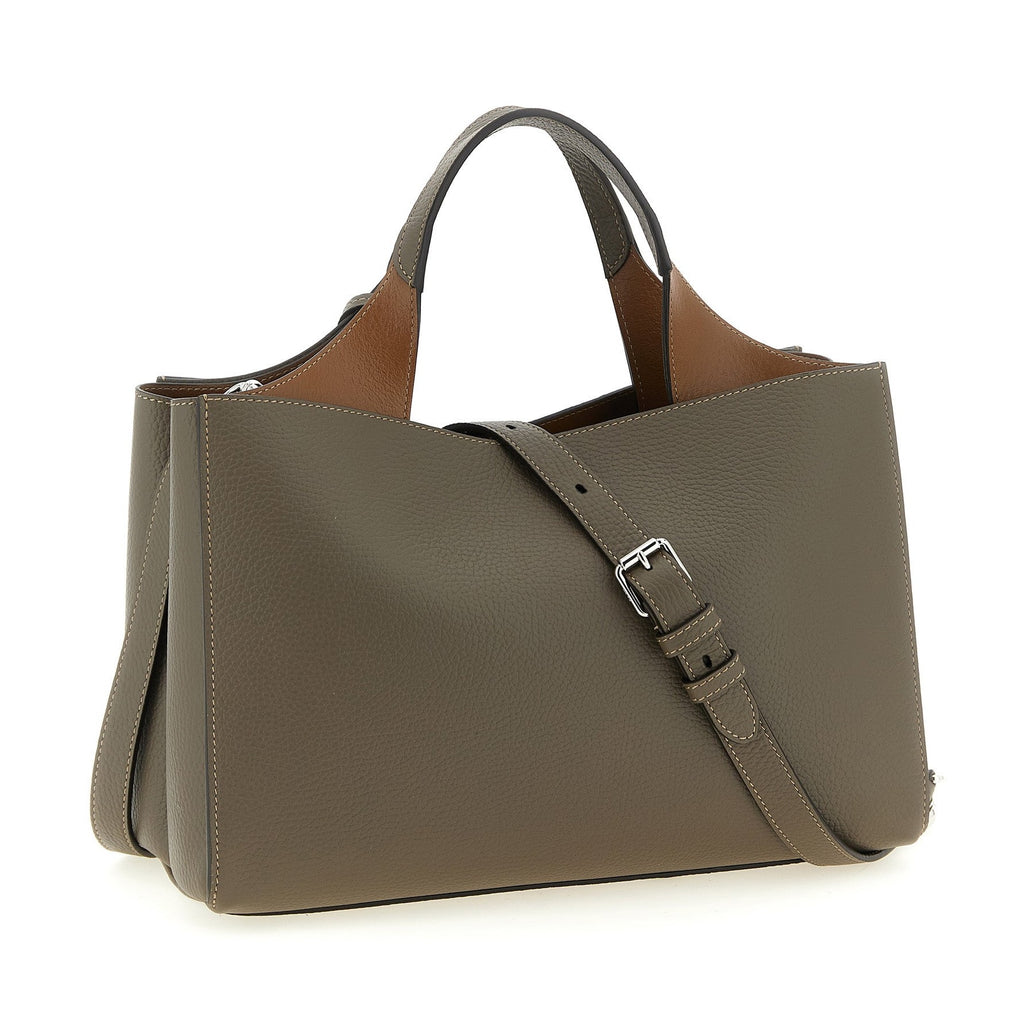 Tod's Gray Calfskin Handbag