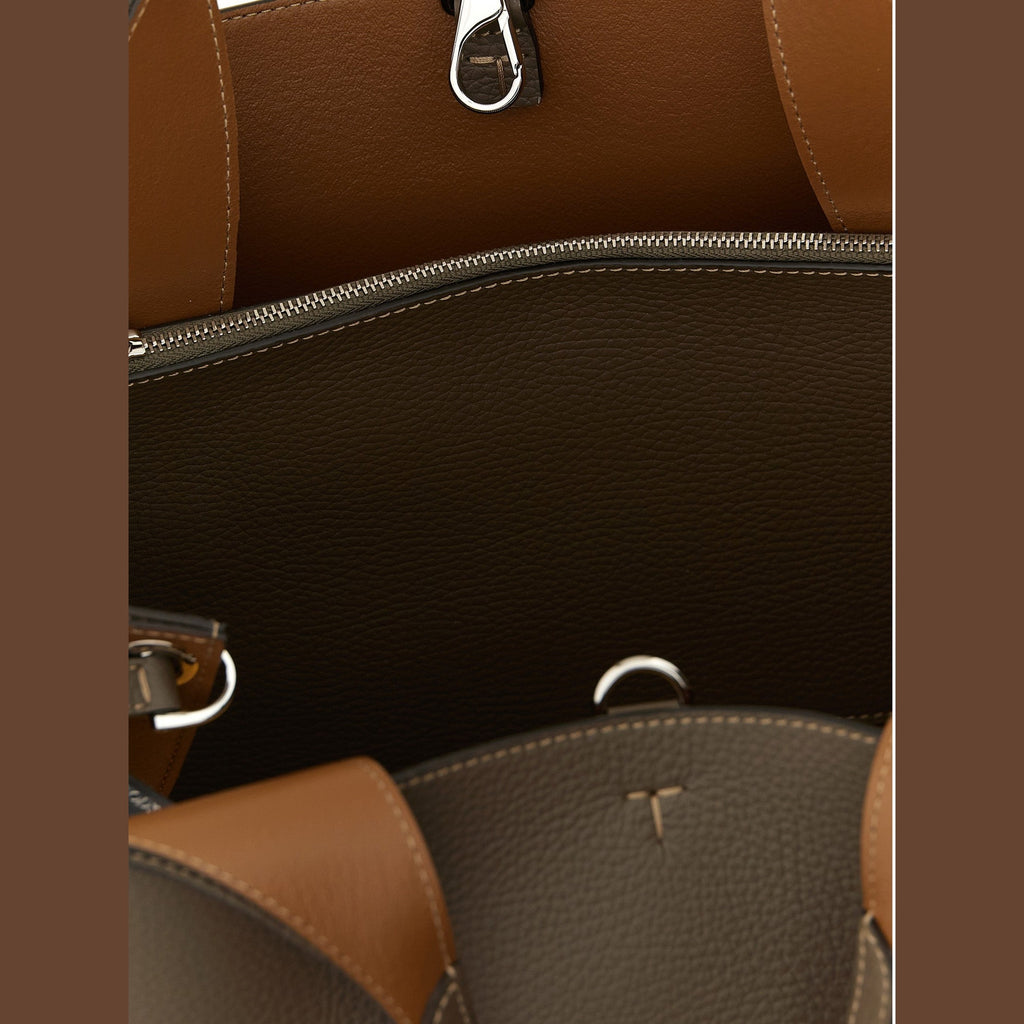 Tod's Gray Calfskin Handbag