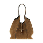Tod's Brown Calfskin Tote Bag