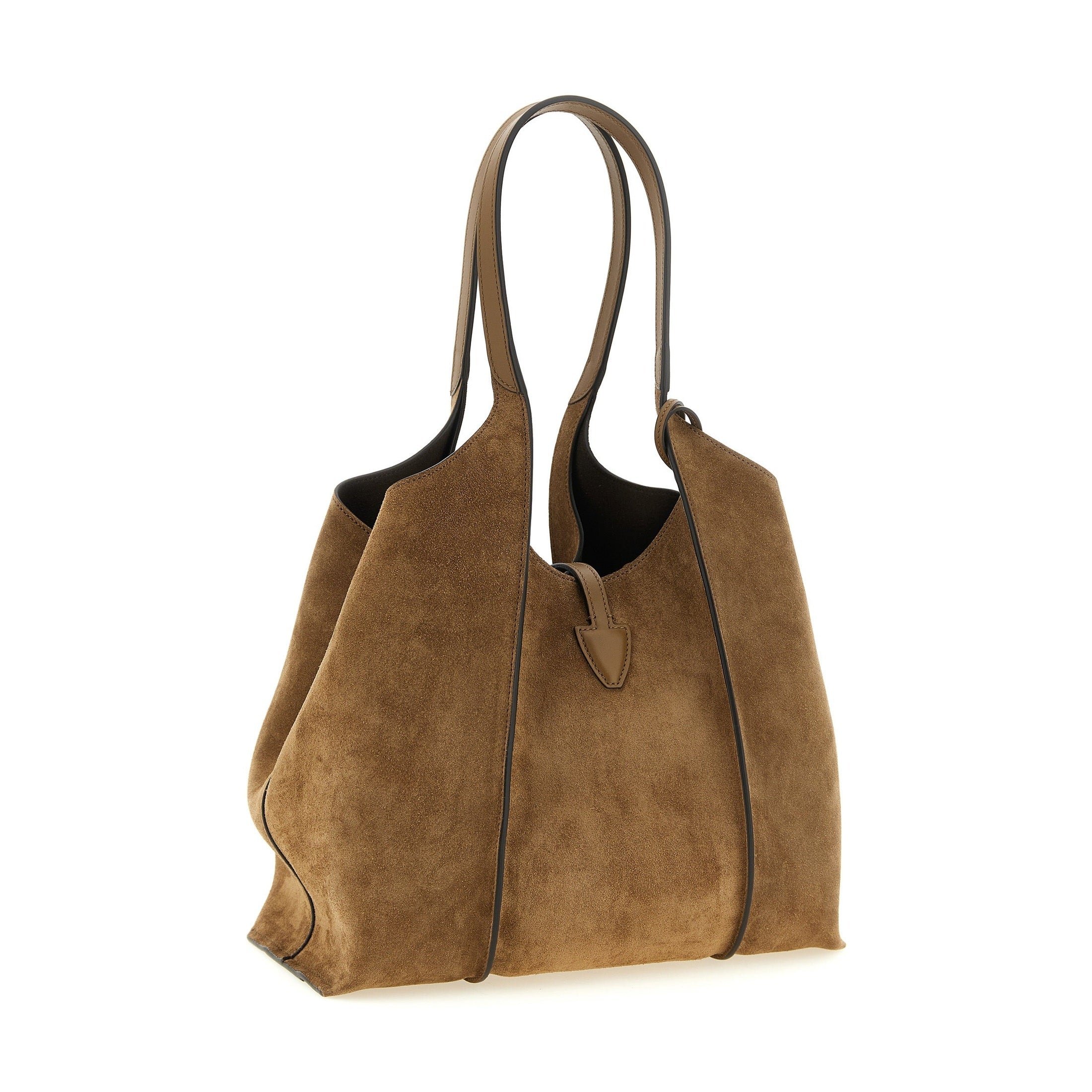 Tod's Brown Calfskin Tote Bag