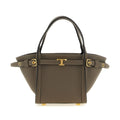 Tod's Gray Calfskin Tote Bag