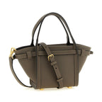 Tod's Gray Calfskin Tote Bag
