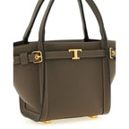 Tod's Gray Calfskin Tote Bag