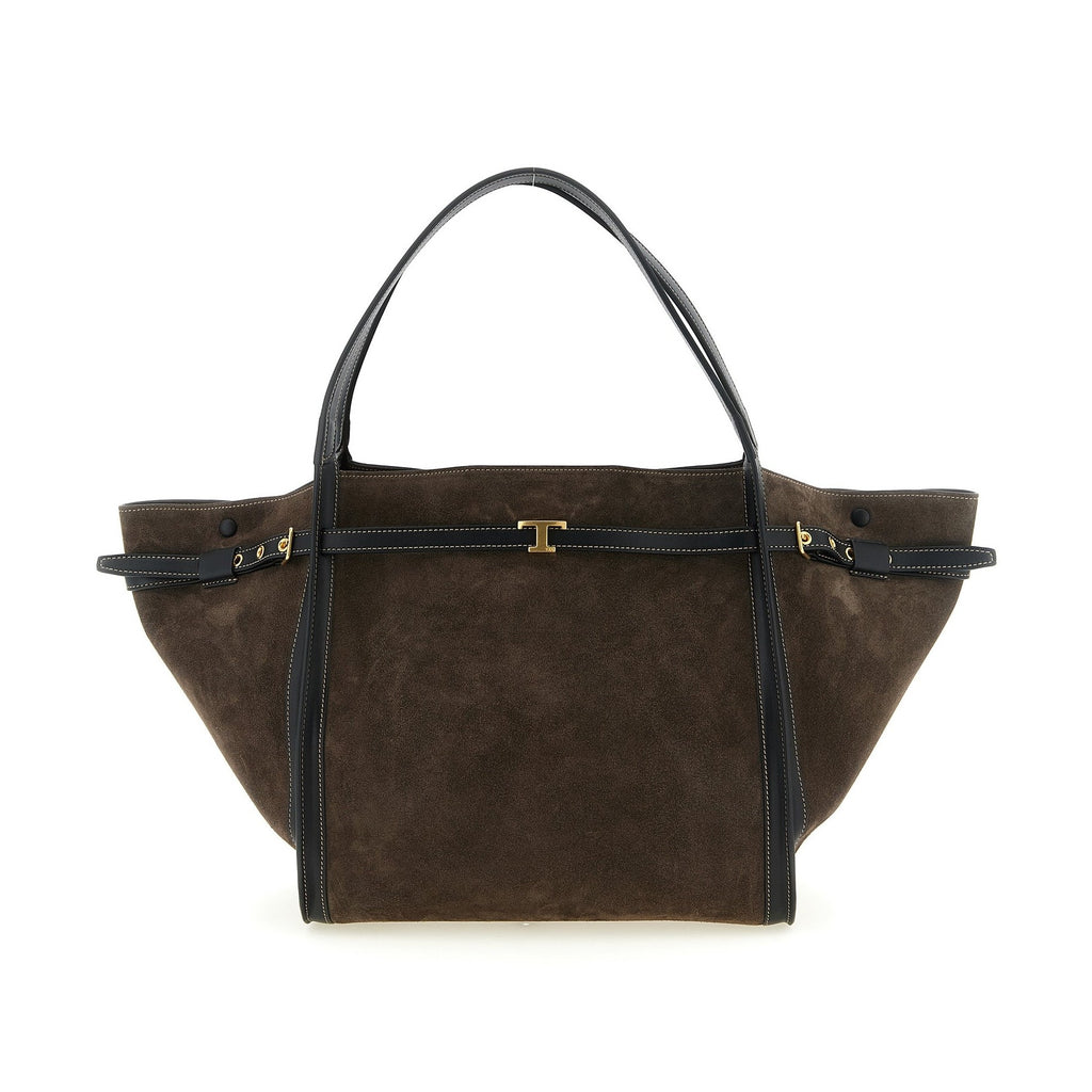 Tod's Brown Calfskin Tote Bag