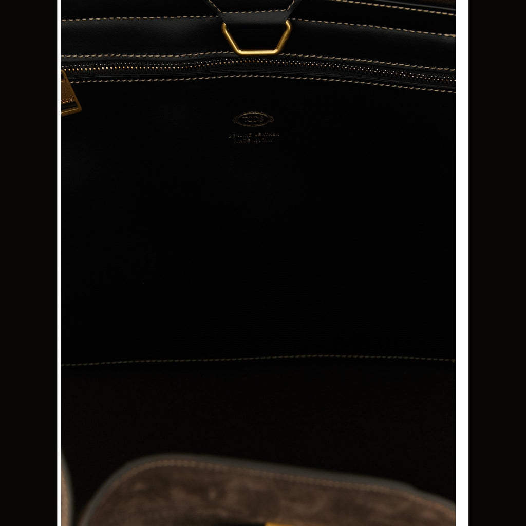 Tod's Brown Calfskin Tote Bag