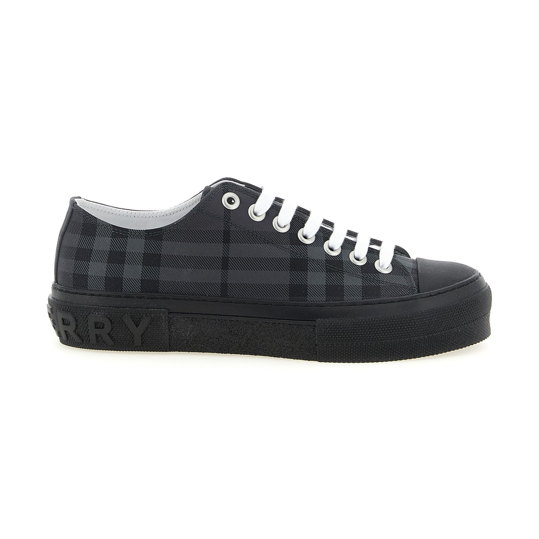 Burberry Gray Polyamide Low Top Sneakers