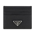 Prada Black Calf Leather Bos Taurus Wallet