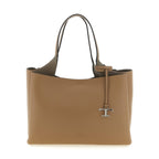 Tod's Brown Calfskin Tote Bag
