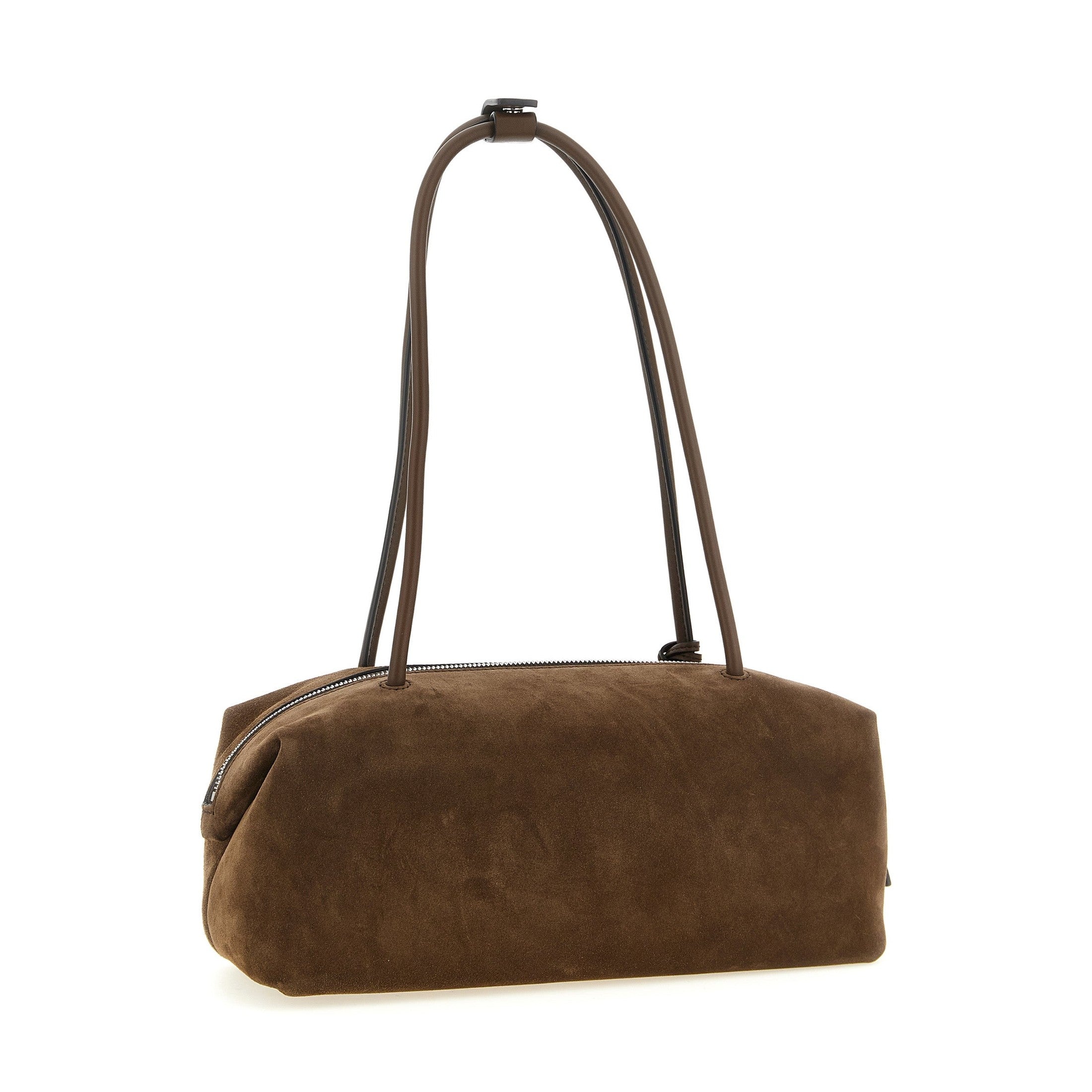 Brown Calfskin Shoulder Bag
