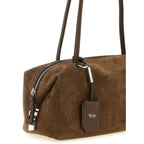 Brown Calfskin Shoulder Bag